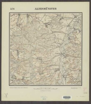 576 Altenmünster ; Topographische Karte von Bayern 1:25.000 [Positionsblätter]