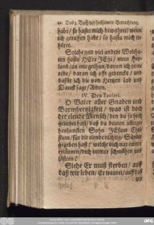 IV. Des Tauleri.