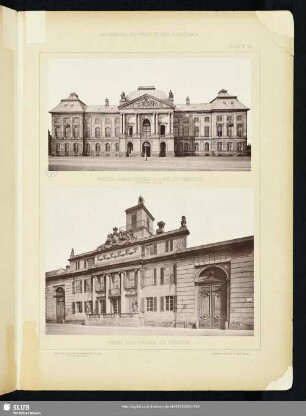 Königl Japanisches Palais zu Dresden Nordöstliche Ansicht