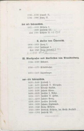 III. Markgrafen und Kurfürsten von Brandenburg.