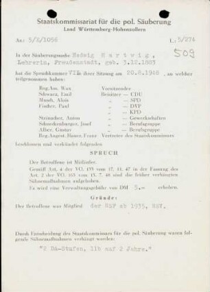 Hartwig, Hedwig