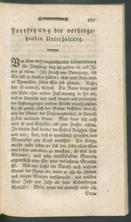 Fortsetzung der vorhergehenden Unterhaltung.