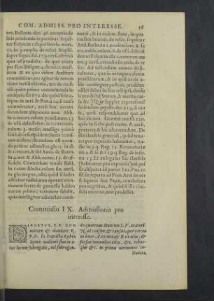Commissio IX.