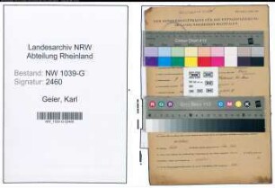 Entnazifizierung Karl Geier , geb. 07.09.1890 (Kaufmaennischer Angestellter)