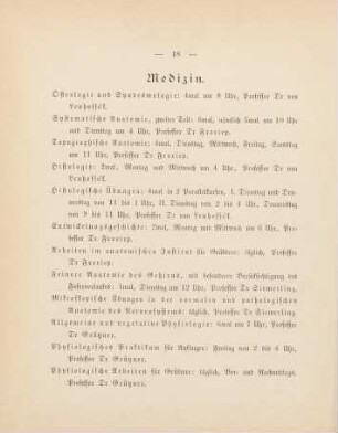 18-21, Medizin