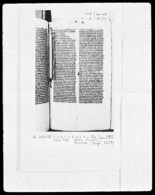 Biblia sacra mit Missale — Initiale J, Folio 109recto