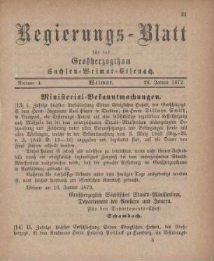 Nr. 4 : 28. Januar 1872