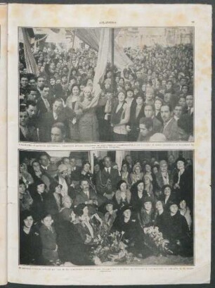 Constituído al gobierno provisional, numerosos grupos femeninos se organizan en manifestaciones. - El general Uriburu rodeado por una de las comisiones femeninas que concurrieron a la Casa de Gobierno a testimoniarle la adhesión de la mujer argentina.