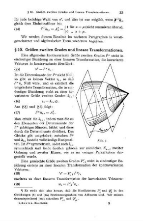 § 10. Größen zweiten Grades und lineare Transformationen.