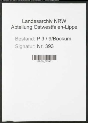 Namensverzeichnis Bockum, Todesfälle