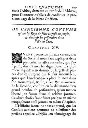 De L'Ancienne Covtvme [...] Chapitre XV.