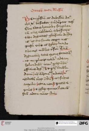 Oratio ante missam