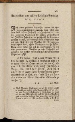 Evangelium am dritten Trinitatissonntage. Luk. 15, V. 1-11