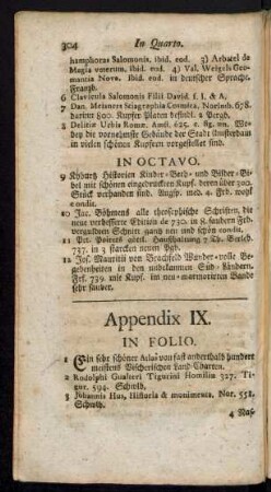 Appendix IX