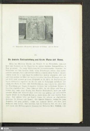 IV. Die deutsche Nationalstiftung und die Kirche Maria dell' Anima