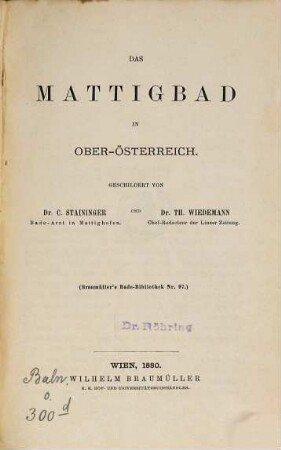 Das Mattigbad in Ober-Österreich