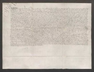 Schuldbrief des Bischofs Philipp von Speyer gegenüber der gemeinen Präsenz des Domkapitels über 1000 Gulden zu 4,5 Prozent.