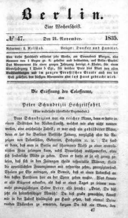 No. 47, 21. November 1835