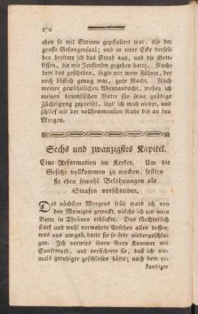 Sechs und zwanzigstes Kapitel. - Dreyßigstes Kapitel.