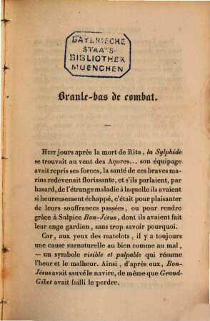 La vigie de Koat-Ven : Roman Maritime, (1780 - 1830), 3. (1834). - 352 S.
