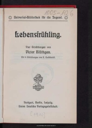 Lebensfrühling : vier Erzählungen
