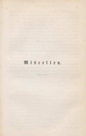 Miscellen