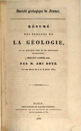 BSGF : earth sciences bulletin. [3, a]