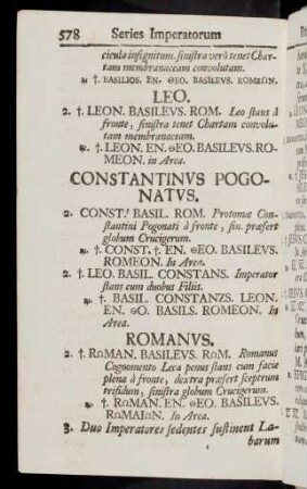 578-580, Leo bis Romanus