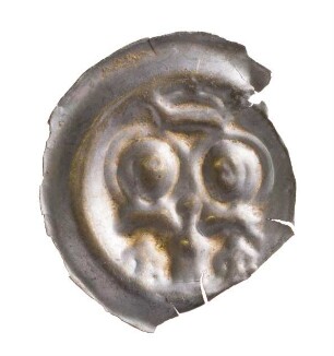 Münze, Pfennig, Brakteat, 2. Hälfte 13. Jh