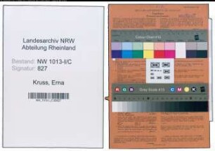 Entnazifizierung Erna Kruss , geb. 07.07.1901 (Gastwirtin)