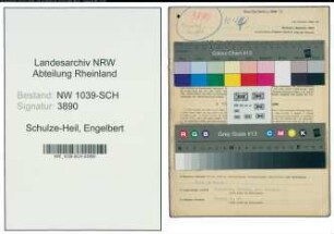 Entnazifizierung Engelbert Schulze-Heil , geb. 14.12.1886 (Landwirt)