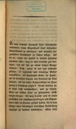 Ferienschriften, 1. Sammlung
