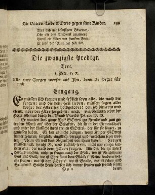 299-311, Die zwanzigste Predigt.