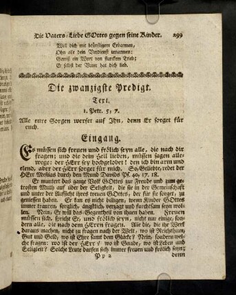 299-311, Die zwanzigste Predigt.