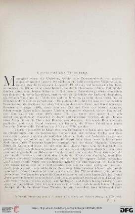 Geschichtliche Einleitung