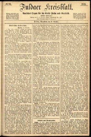 Ausgabe vom Samstag, den 18. Oktober 1873.