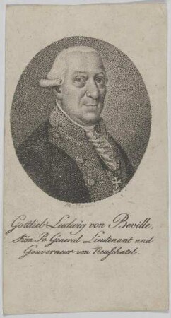 Bildnis des Gottlieb Ludwig von Beville