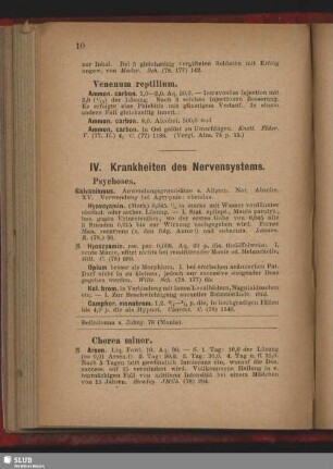 IV. Krankheiten des Nervensystems
