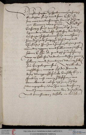 Schreiben des Grafen Joachim Schlick an den Erzherzog Ferdinand II. von Österreich zur Münzordnung