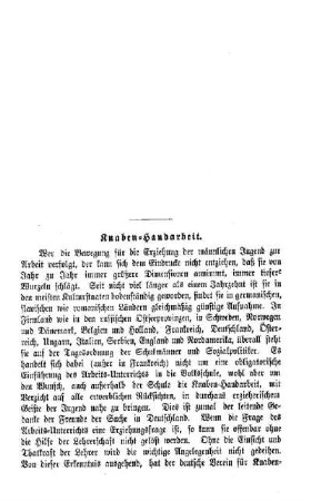 Knaben-Handarbeit