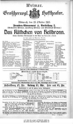 Das Käthchen von Heilbronn