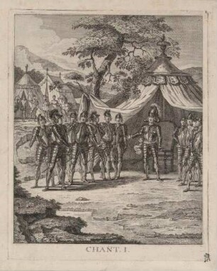 Illustration zum Gedicht "Le Palladium" von Friedrich II. von Preußen (1. Gesang)