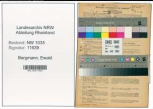 Entnazifizierung Ewald Bergmann , geb. 19.09.1896 (Steiger)