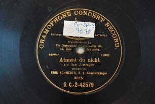 Atmest du nicht [mit mir die süssen Düfte, Szene des Lohengrin] a. d. Oper "Lohengrin" [3. Akt] / [Wagner]