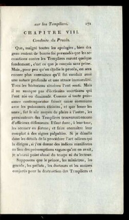 Chapitre VIII. Conduite du Procès.