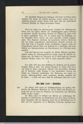 Das Jahr 1850 - Kurhessen