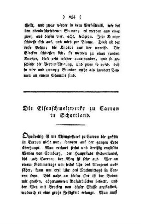 ¬Die¬ Eisenschmelzwerke zum Carron in Schottland