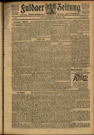 Zweite Ausgabe vom Mittwoch, den 06. November 1907.