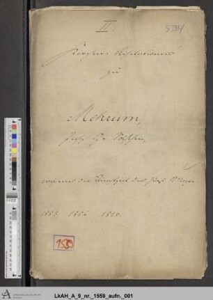 Mehrum: Visitationsakten