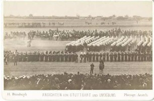 Regiment während der Königsparade 1894 auf dem Cannstatter Wasen